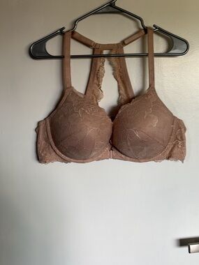 torrid Lace Racerback Underwire Bra - Taupe Brown